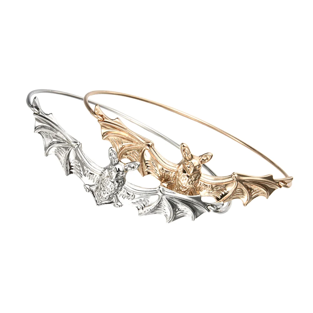 

2 Pcs Metal Bangle Alloy Bracelet Metal Bracelet Novelty Bracelet Wrap Bracelet Vintage Bracelet