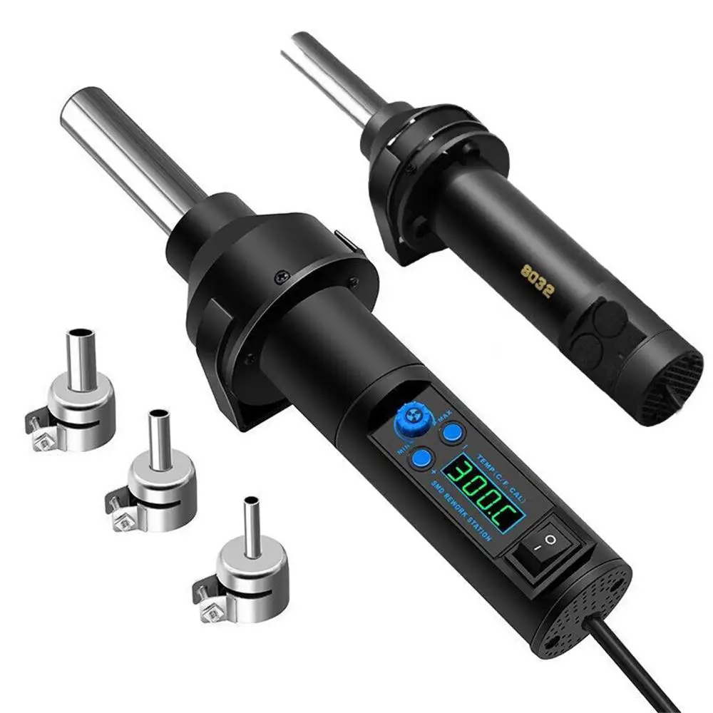 Новинка микро-пистолет горячего воздуха 8018LCD пайка для распайки восстановленная