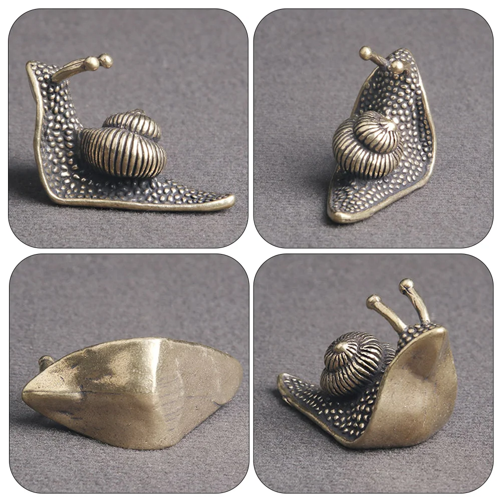 Маленькая статуя моделирования улитки орнамент декор украшение миниатюрные
