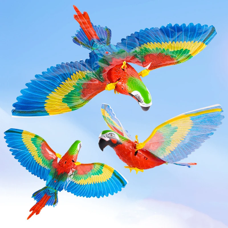 

New Simulation Bird Interactive Cat Toys Electric Pendant Hanging Eagle Flying Bird Parrot Kitten Dog Pet Toy