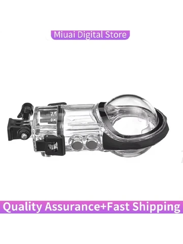 Чехол для дайвинга для Insta360 X3, невидимый водонепроницаемый чехол, 360 °   Аксессуар для панорамной камеры, футляр для дайвинга с глубиной 40 м-A74Z