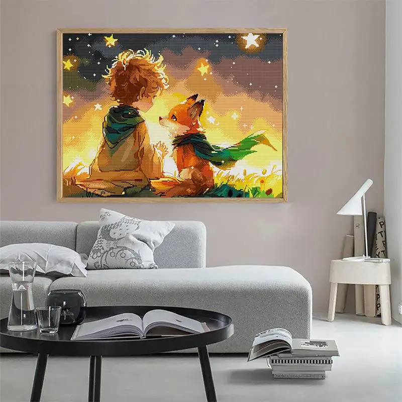 Мальчик с собакой радость воскресенье персонаж мультфильма набор для вышивки