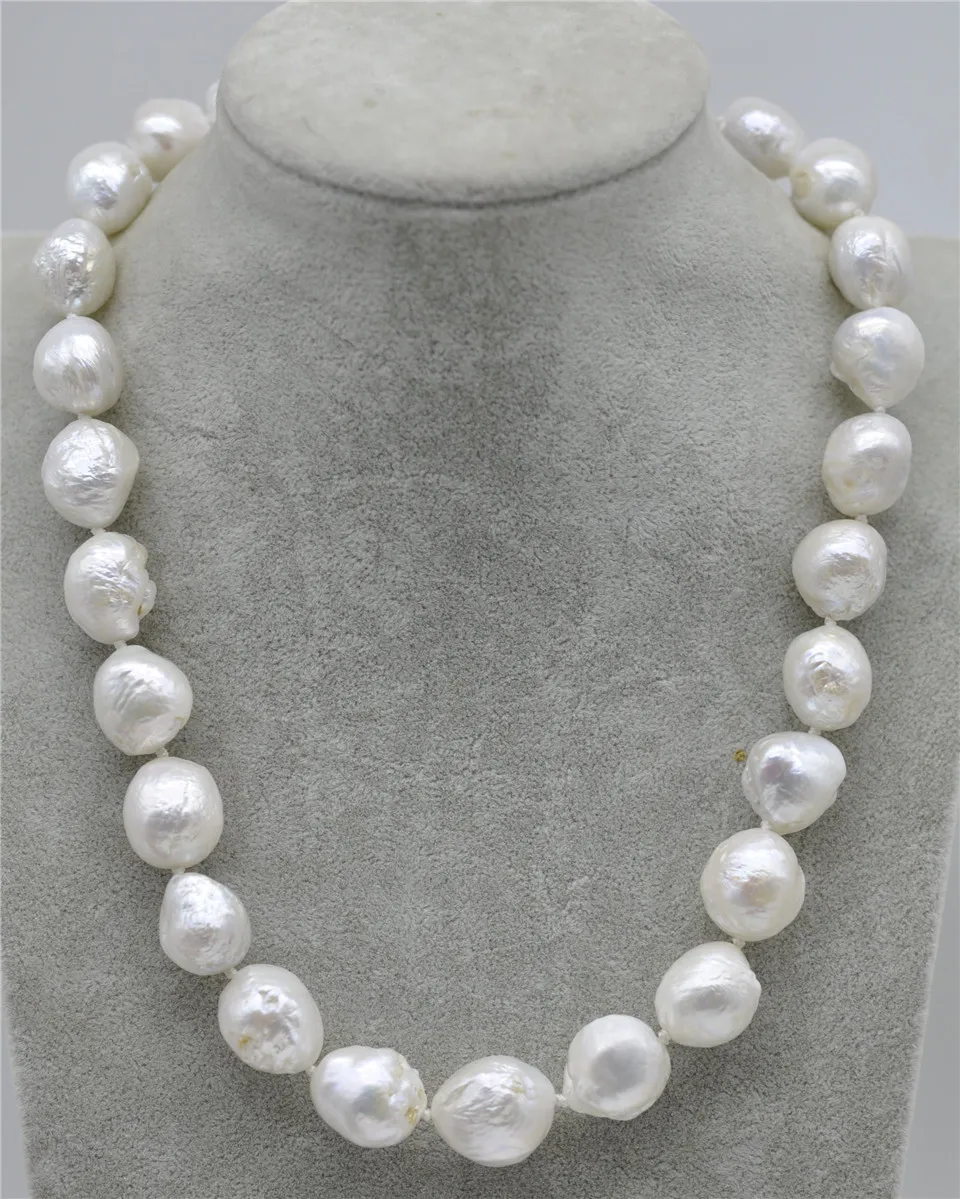 

Женское колье с жемчугом в стиле барокко, 15 х18 мм