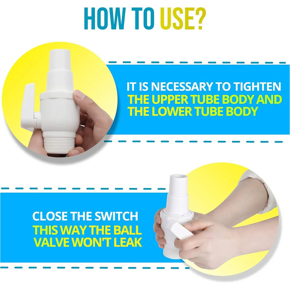 Двухходовой Шаровой Кран Для Бассейна 1