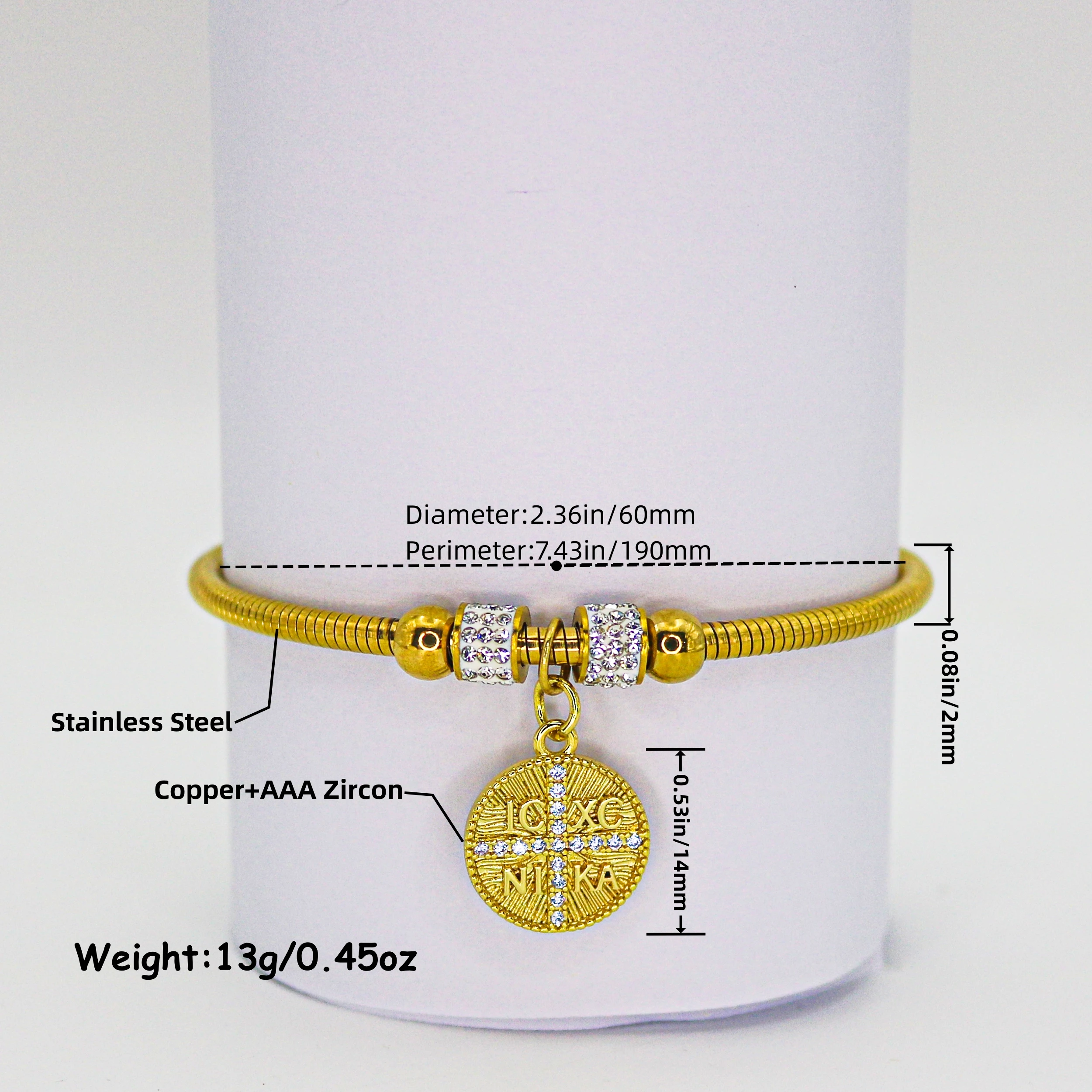 Нержавеющая сталь Constantine Восточный Православный ICXC NIKA Греция Крест Подвески