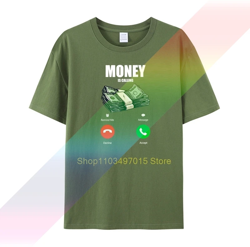 Брендовая мужская футболка забавная деловая с изображением денежных вызовов