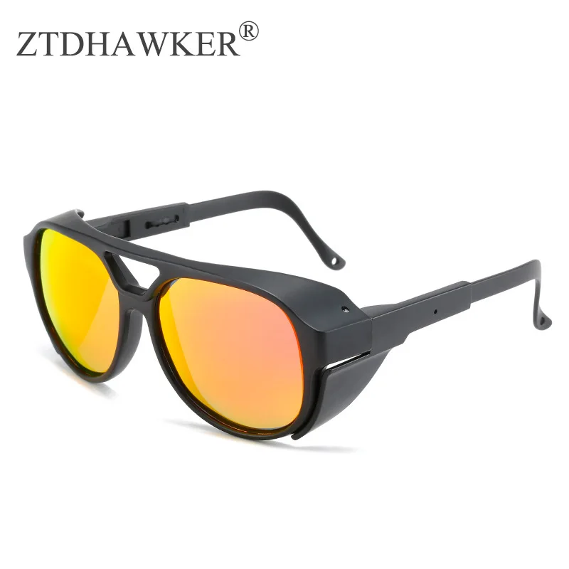 

2022 New Punk Personalized Fashion Trend Wind Proof Polarized Outdoor Sports Sunglasses Women's Ski Riding Glasses UV400