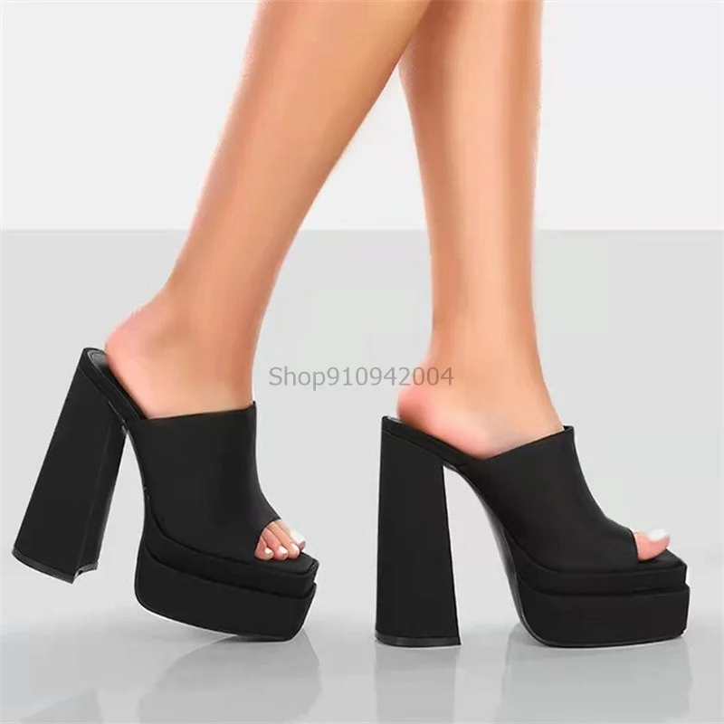Green Super high heel Sandal Outside Slippers Women Thick Sole Rome Pumps Sale Platform Chunky Party Shoes Mujer |
