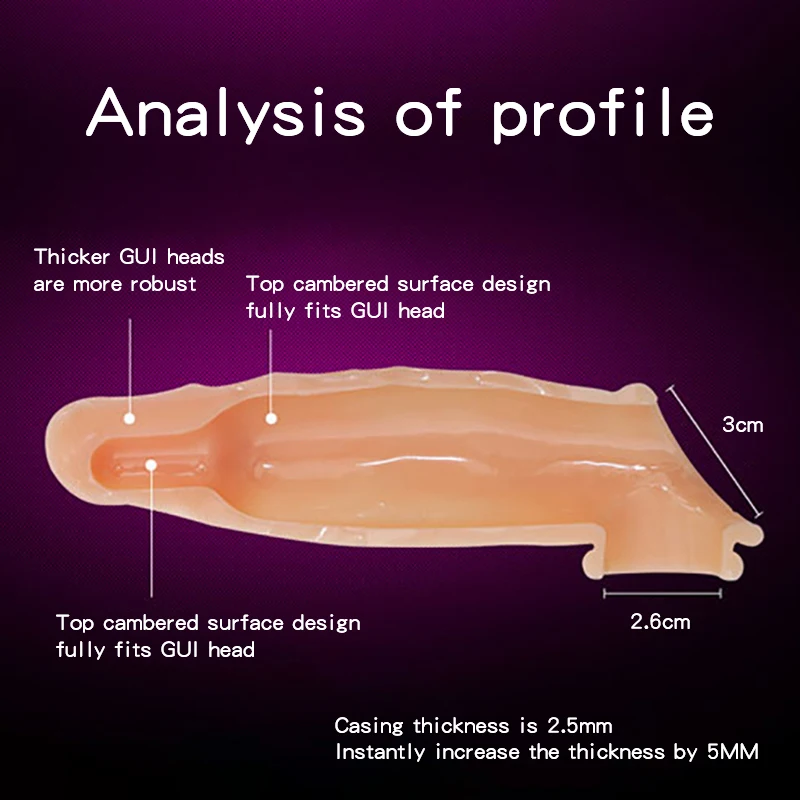 Увеличенный Мужской пенис 17 см многоразовый презерватив секс-игрушки для мужчин