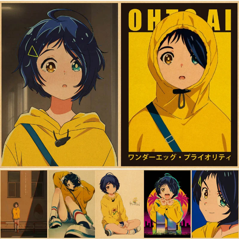 

Wonder Egg Priority Wall posters poster vintage painting paper cuadros affiche murale islam house anime decor plakaty paper