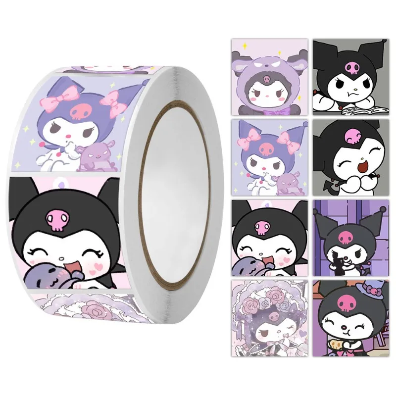 

Sanrio Kuromi аниме периферийный мультяшный милый уплотнительный стикер креативный самоклеящийся кавайный Сделай Сам граффити лента детская игрушка подарок