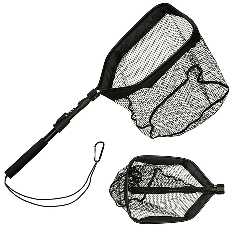 

Retractable Fishing Net Telescoping Foldable Landing Net Pole Folding Landing Net for Fishing
