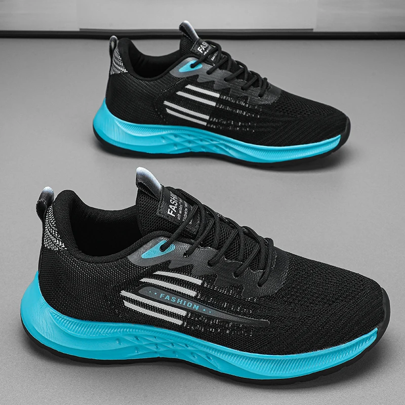 Men's Shoes Lightweight Running Sneakers Mesh Breathable Sports Jogging Training Shoes Outdoor Fitness Fashion Big Size