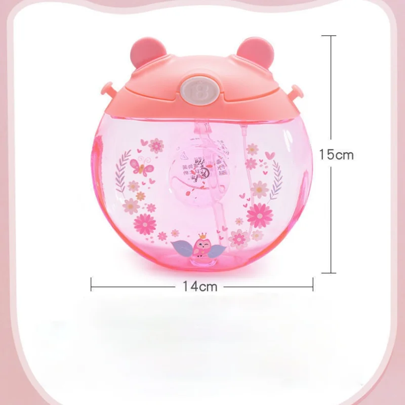 Пластиковая бутылка для воды с соломинкой 380 мл | Дом и сад