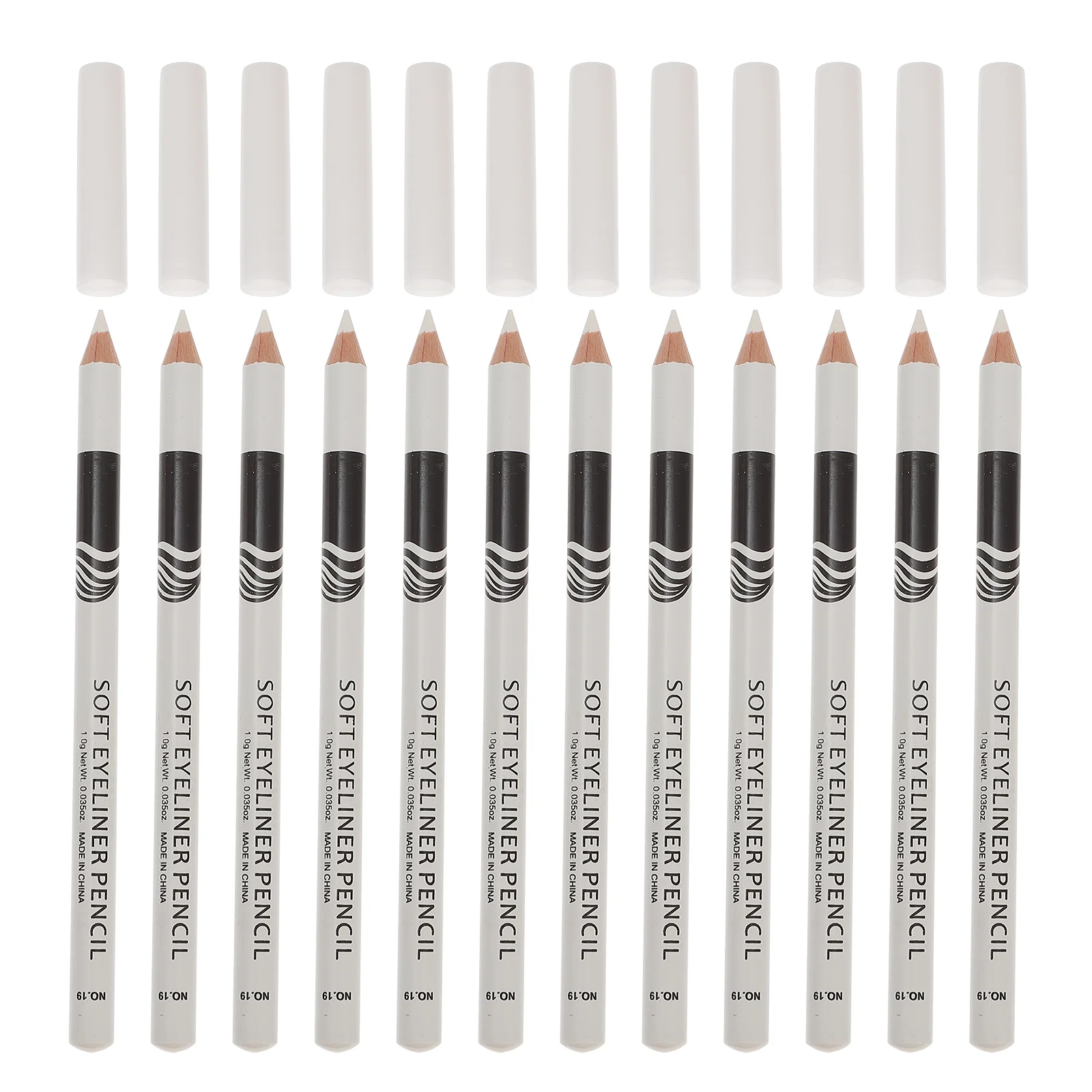 

12Pcs Eye Makeup Eyeliner Pens White Highlighter Eyeliner Pencils Cosmetics