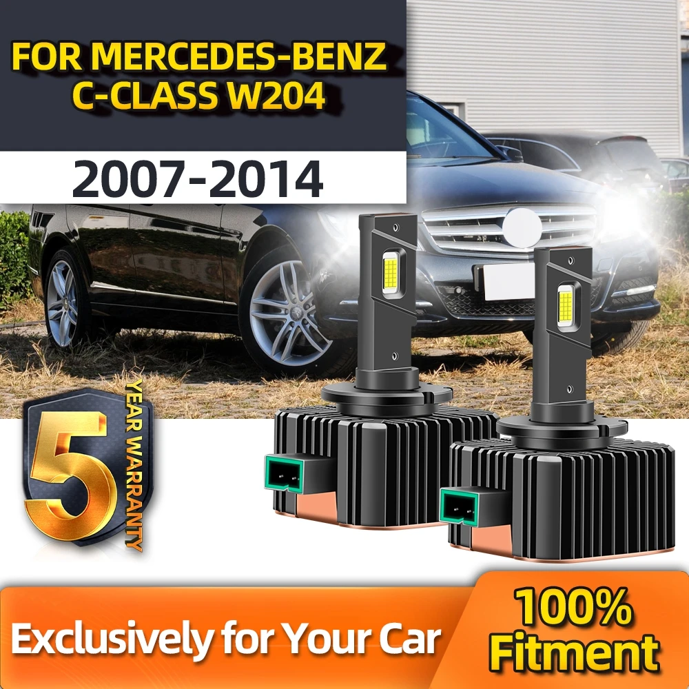 

TEENRAM D1S HID Xenon to LED Headlamp Bulb 6000K White For Mercedes-Benz C-Class W204 2007 2008 2009 2010 2011 2012 2013 2014