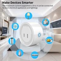tuya smart plug adapter wifi outlet japan 2 pin mini smart home improvement timing power monitoring supports aleax smart socket