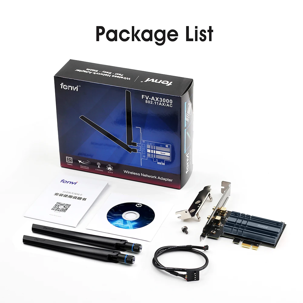 3000Mbps WiFi 6 Intel AX200 PCI-E Bluetooth 5.2 Dual Band 2.4G/5Ghz Desktop Wireless PCIe E-Sport Gaming Adapter 802.11AX Win10 - купить по