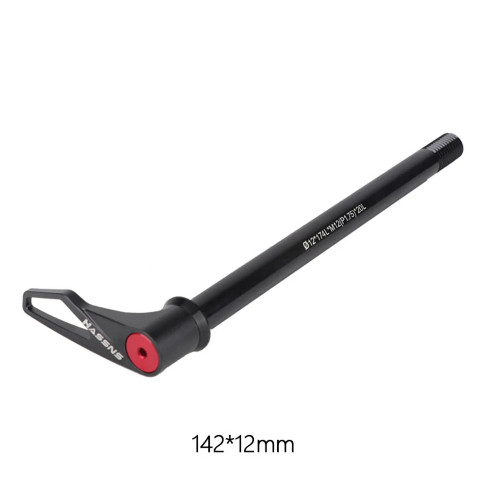 

Bicycle 12x142/148mm Quick Release Thru Axle Lever With Removable Handle P1.75 Rear Barrel Shaft Aluminum Alloy 174/180mm