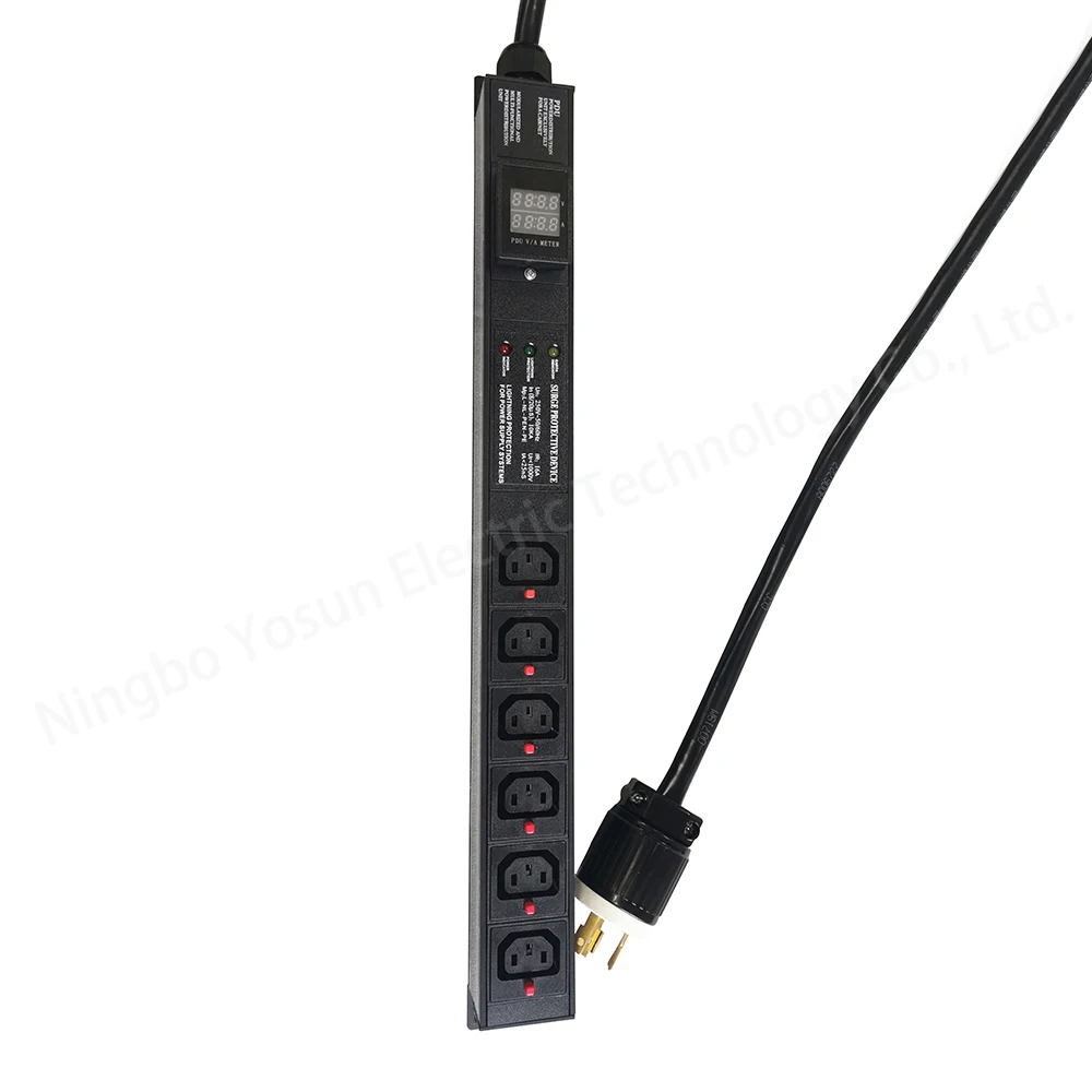 Хорошее качество блок распределения питания корпус из алюминиевого сплава 1U 6