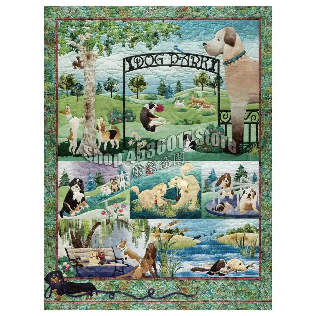 

DIY Diamond Painting Dog Park Cartoon animal Diamond Embroidery Full Square Rhinestone Diamond Mosaic Cross Stitch Decor Crafts