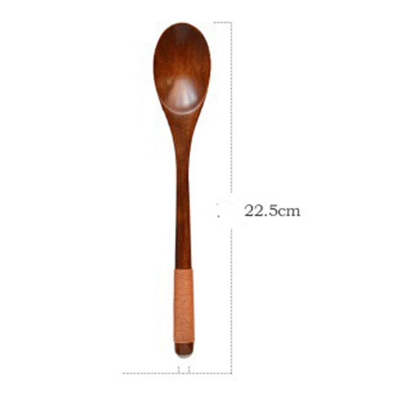 

16 Pcs Wooden 9 Inchjapanese Spoon Fork Set Kitchen Tableware Natural Wood Cutlery Wooden Dinner Cutlery Set