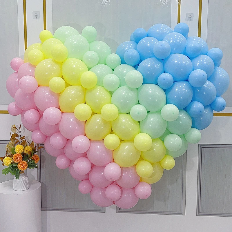 

100pcs/lot 6 Inch Tail Balloon Colorful Connection Latex Balloons Birthday Party Wedding Background Baby Shower Arch Decors