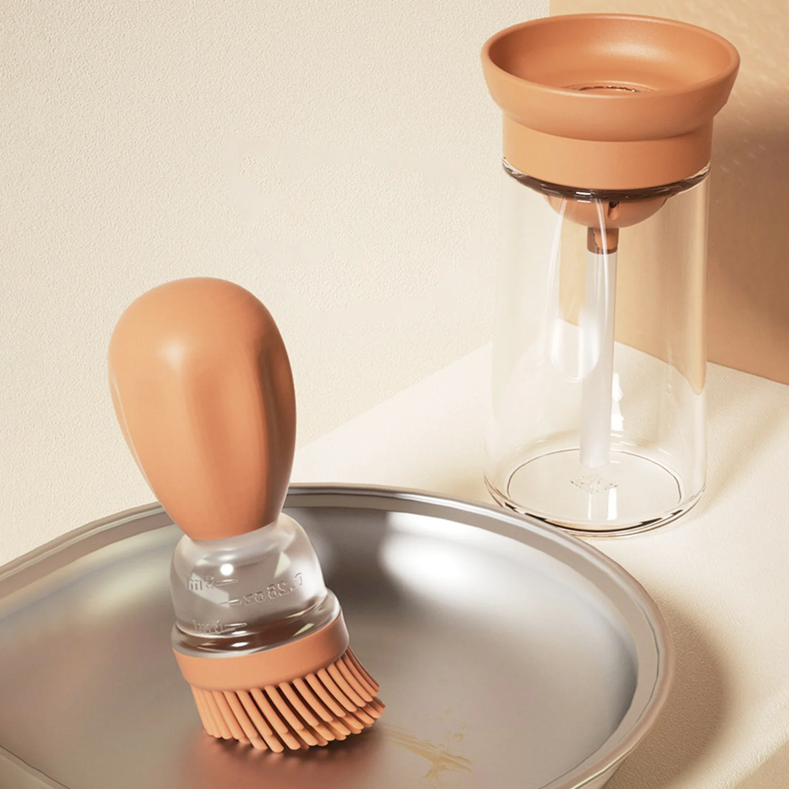 

Портативная силиконовая бутылка для масла с щеткой, технические кисти, жидкое масло, кондитерские изделия, кухонный инструмент для выпечки,...