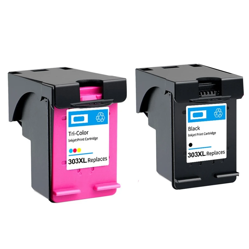 

Remanufactured Ink Cartridge for HP 303 303XL for HP Envy Photo 6220 6222 6230 6232 6252 6255 Printer( Black/Tri-Color）