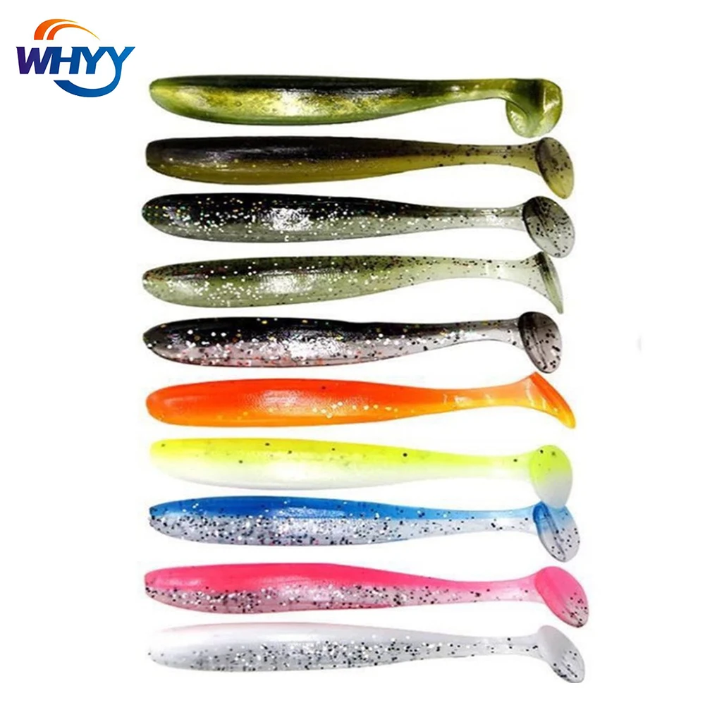 

10pcs/lot Fishing Lure Soft Worm Lures Silicone Bait Easy Shiner 12cm9g Sea Fishing bait Swimbait Wobblers Goods for Fishing