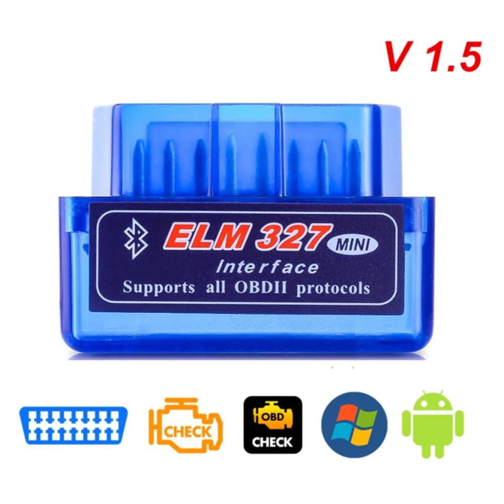 

OBD V2.1 V1.5 Mini ELM327 OBD2 Bluetooth Auto Scanner OBDII 2 Car ELM 327 Tester Car Diagnostic Tool For Android Windows Symbian