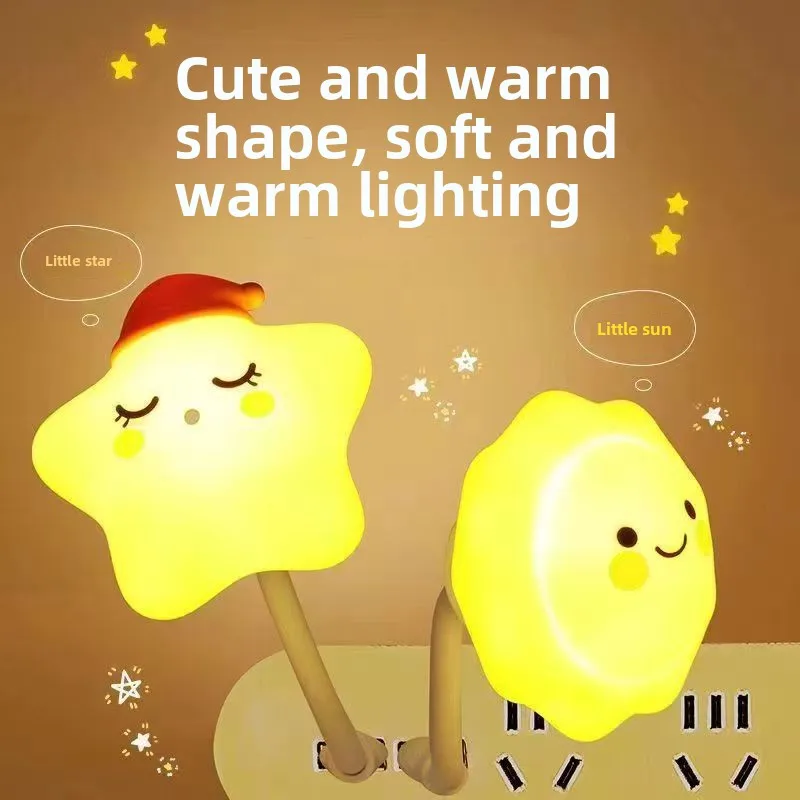 Интеллектуальное голосовое управление голосовой ночник USB-разъем для кормления