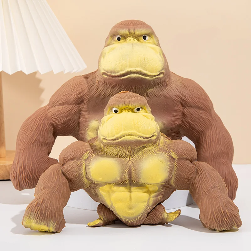 

Big Squishy Toy Gorilla Stress Relief Sand Elastic Stretch Vent Funny Gift for Kids Adult 3d Pop It Sandbag Pinch Fidget Toys