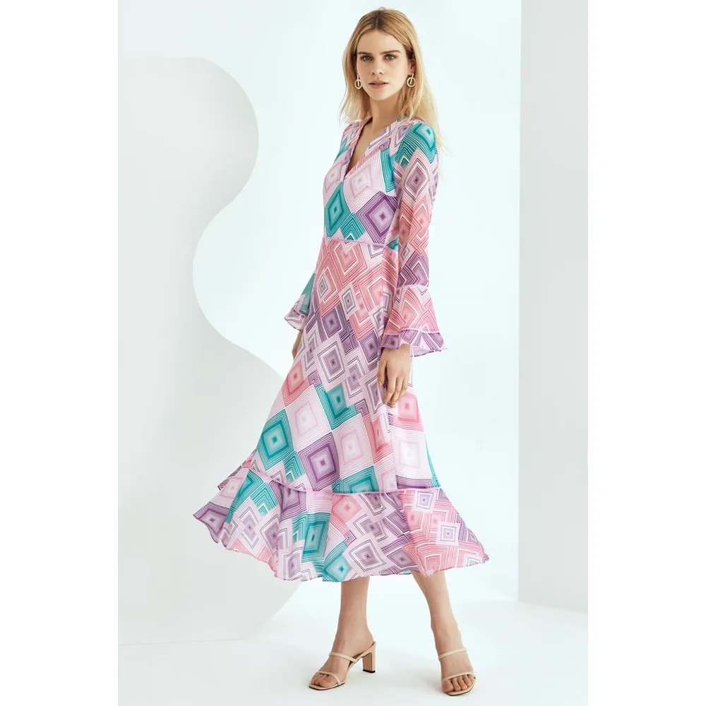 

Duces Dress 2471 93022471-386 Women Summer Dress Casual Long Prom Midi Maxi
