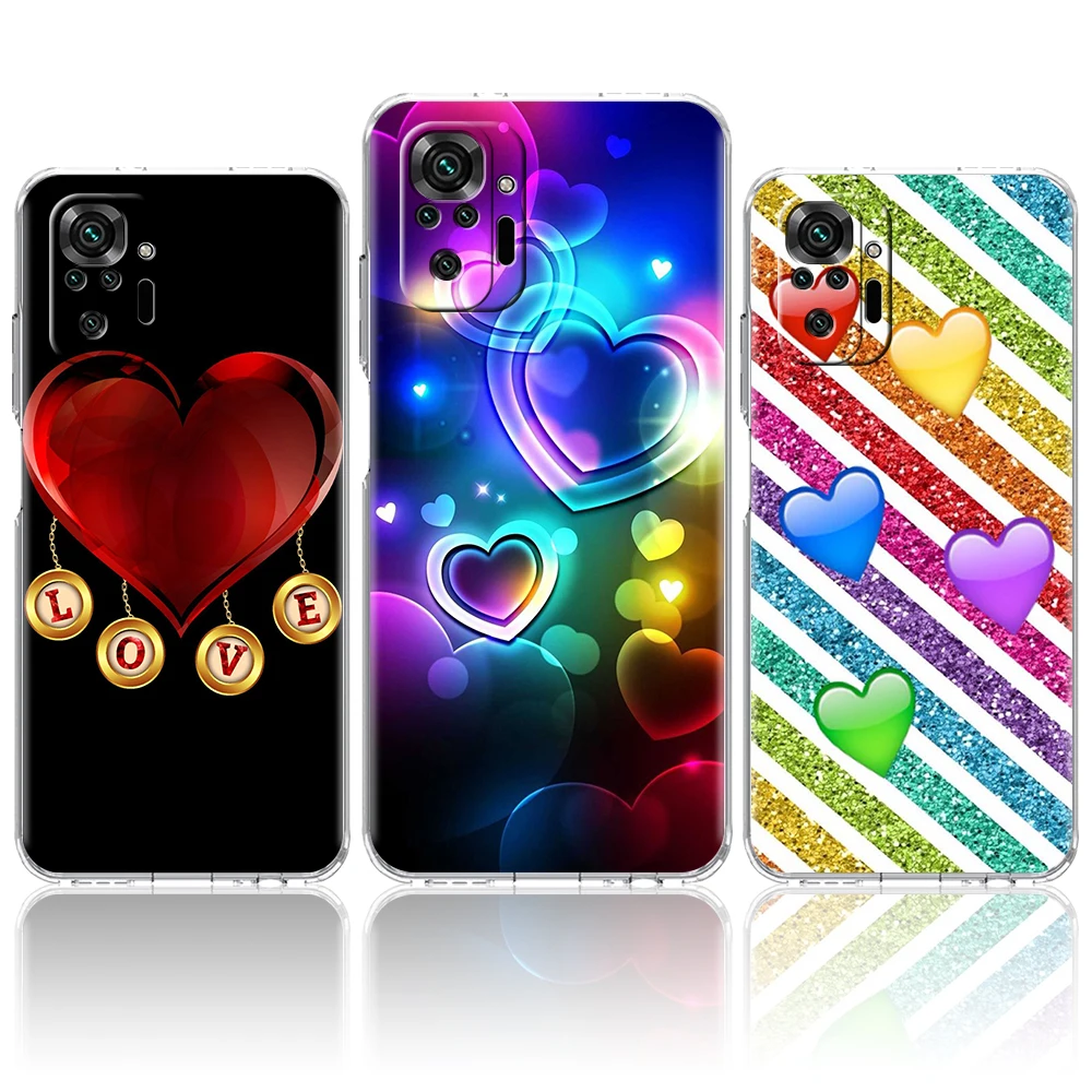

Love Girl Gift Transparent Phone Case Cover for Redmi Note 11 11T 10S 8A 9A 9C 7 8 9 10 K40 4G Plus Pro 4G Soft Shell Fundas TPU