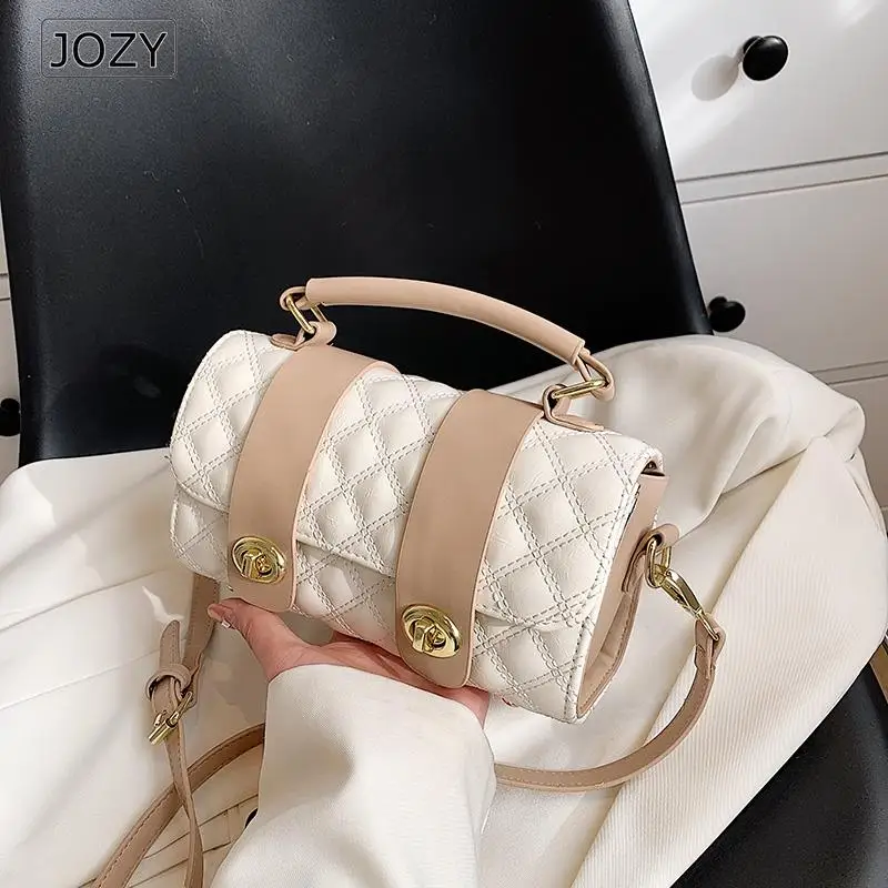 

Новинка 2022, женская сумка на плечо JOZY, сумки-мессенджеры с короткими ручками, клетчатые женские маленькие дизайнерские кошельки и сумочки, к...