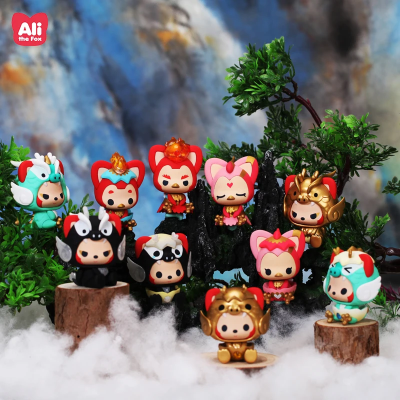 

USER-X Ali The Fox Mythical animals Series Blind Box Toys Blind Anime animal Figures SDoll Cute Girl Birthday Gift Story lovely