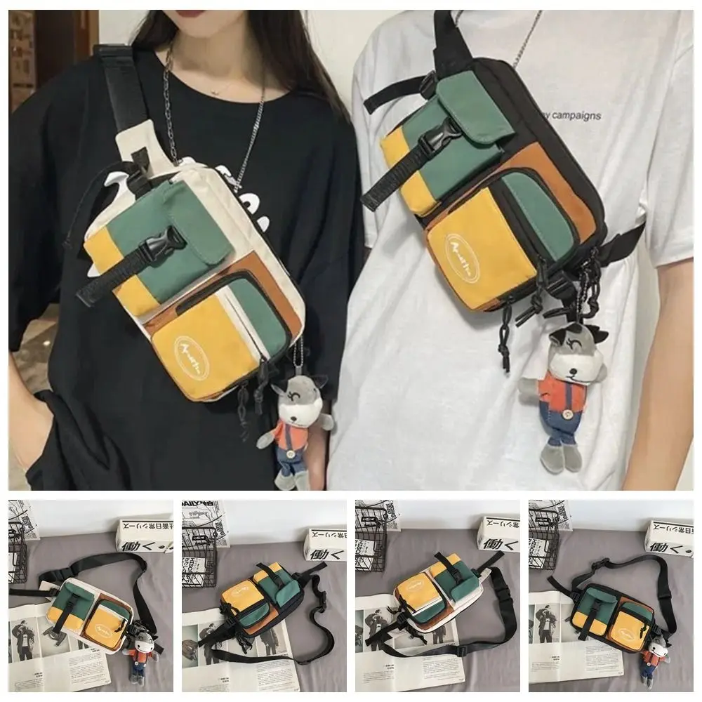 Нейлоновая Мужская нагрудная сумка с регулируемым ремешком водонепроницаемая