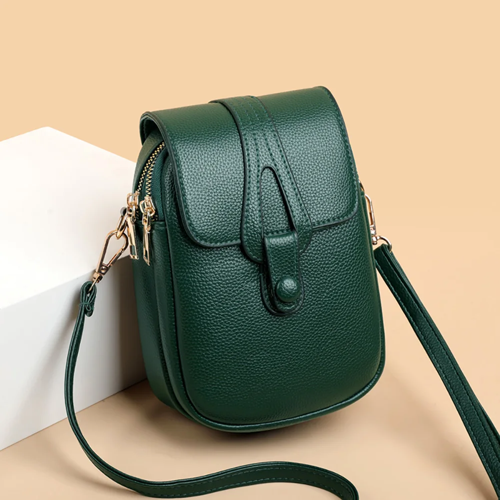 

PU Leather Handbags Bag Cell Phone Bags female Simple Small Crossbody Bag Ladies Casual Shoulder Strap Bag coin purse