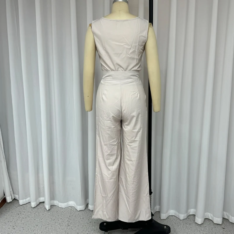 Женский комплект из двух предметов Waytobele летний Повседневный Однотонный пуловер