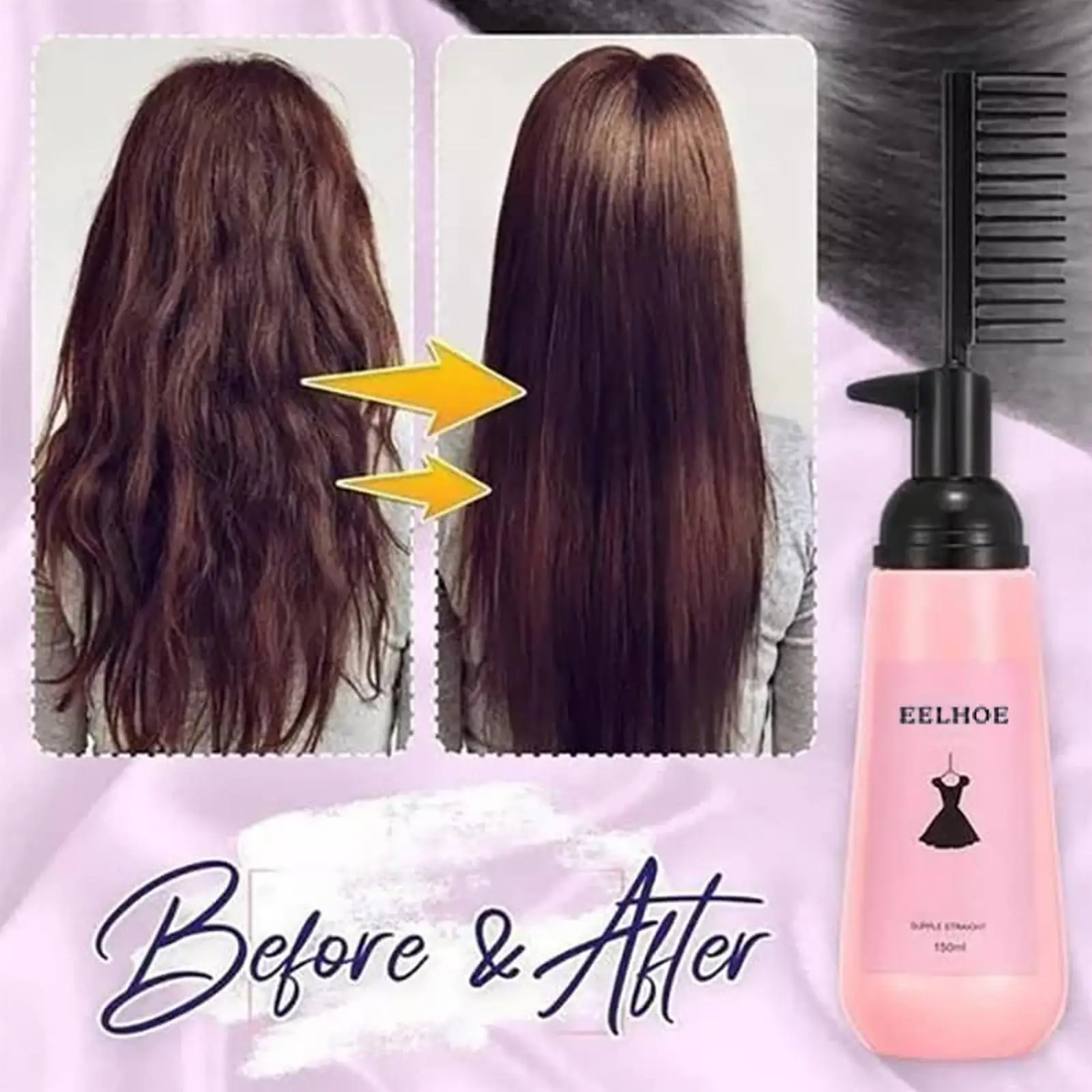 

3 Sec Straight Hair Cream Hair Straightening Protein Treatment 1 Step Protein Smoothing Professional Results Straighir