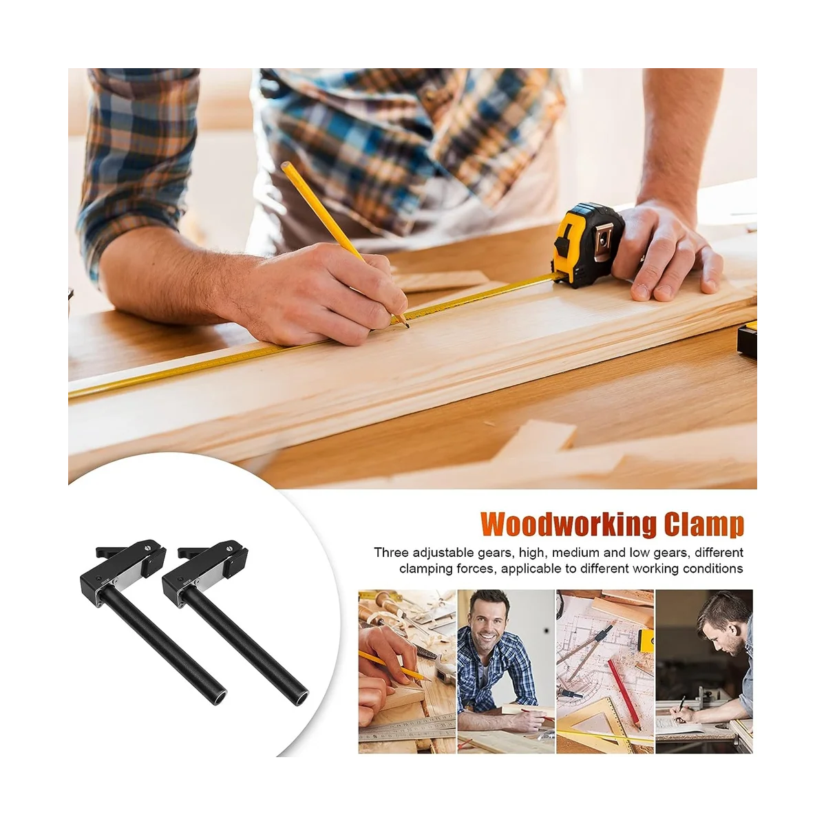 GanWei деревообрабатывающий быстросъемный зажим для собаки настольный отверстия 19