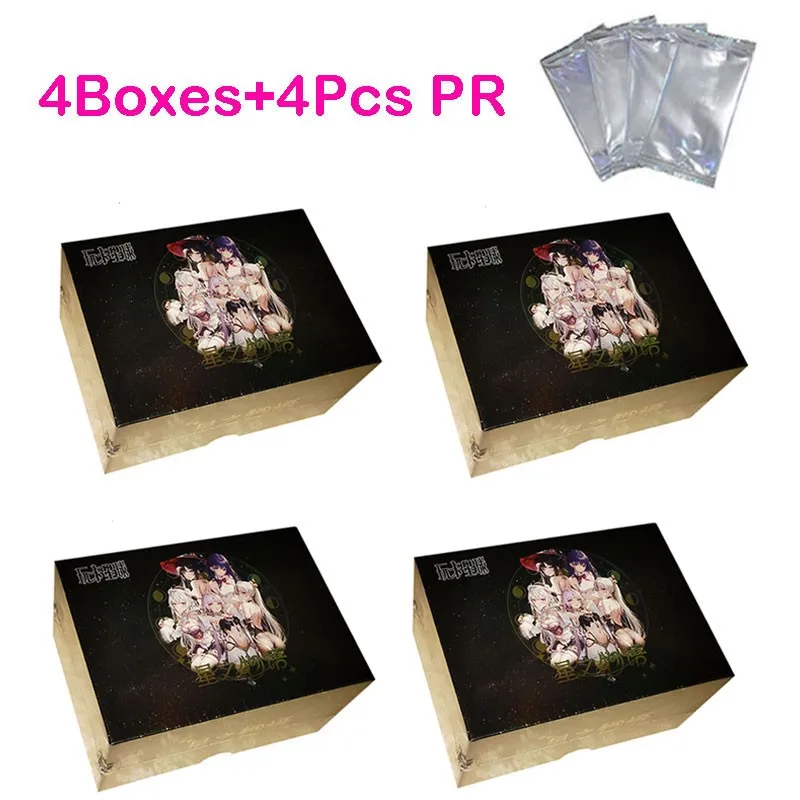 4 коробки + 4PR оптовая цена новая коллекция звездных историй карточка история богини 1m10 купальник бикини бустер коробка Doujin игрушка хобби подарок
