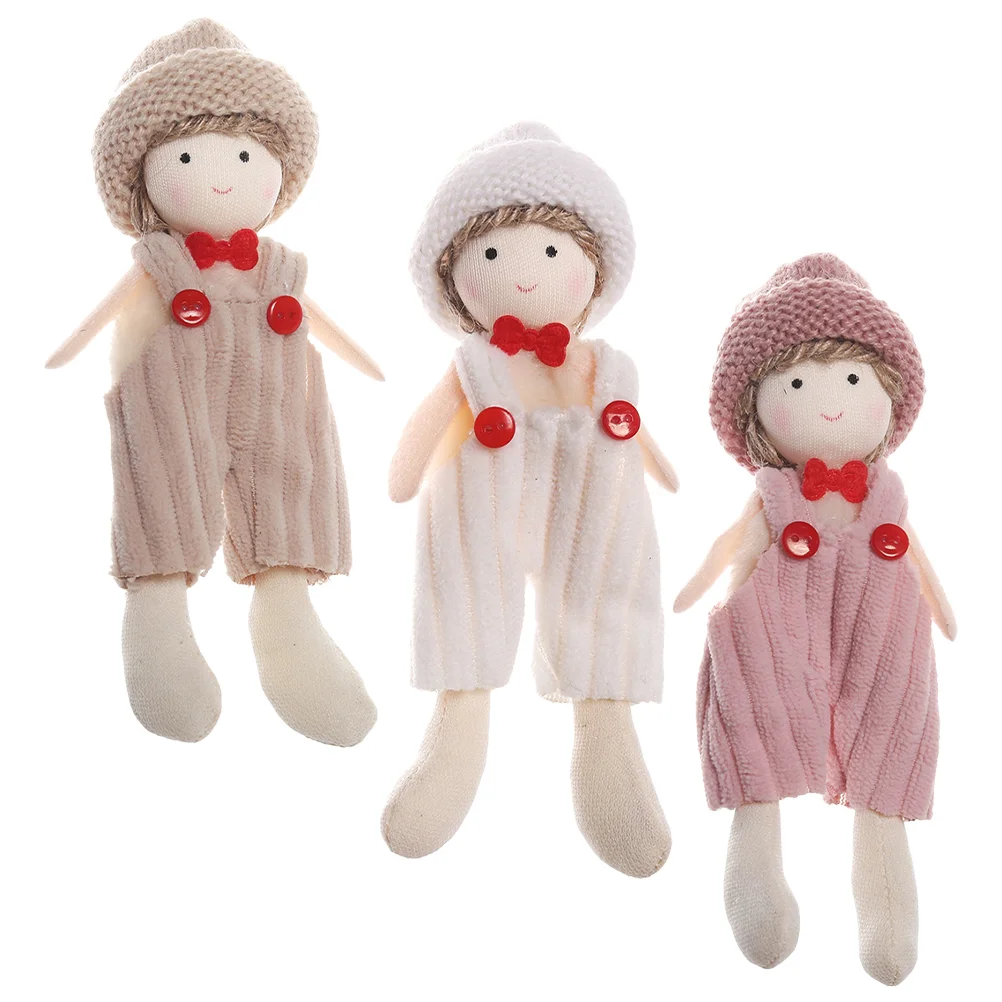 

3pcs Suspender Trousers Boy Pendants Knitting Keychain Bag Pendants