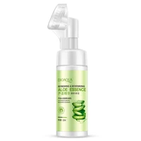 120ml 1pcs bioaqua aloe vera moisturizing massage cleansing foam moisturizing gentle care deap clean facial cleanser