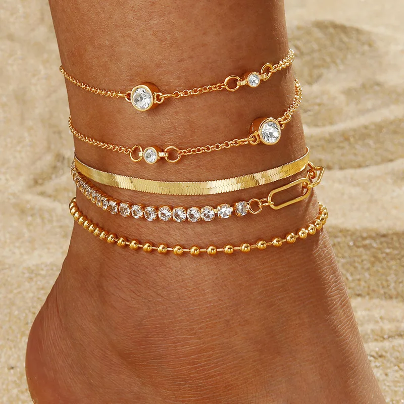 Винтажный Браслет IFKM в стиле бохо для женщин, женский браслет на лодыжку в богемном стиле, ювелирные изделия 2023