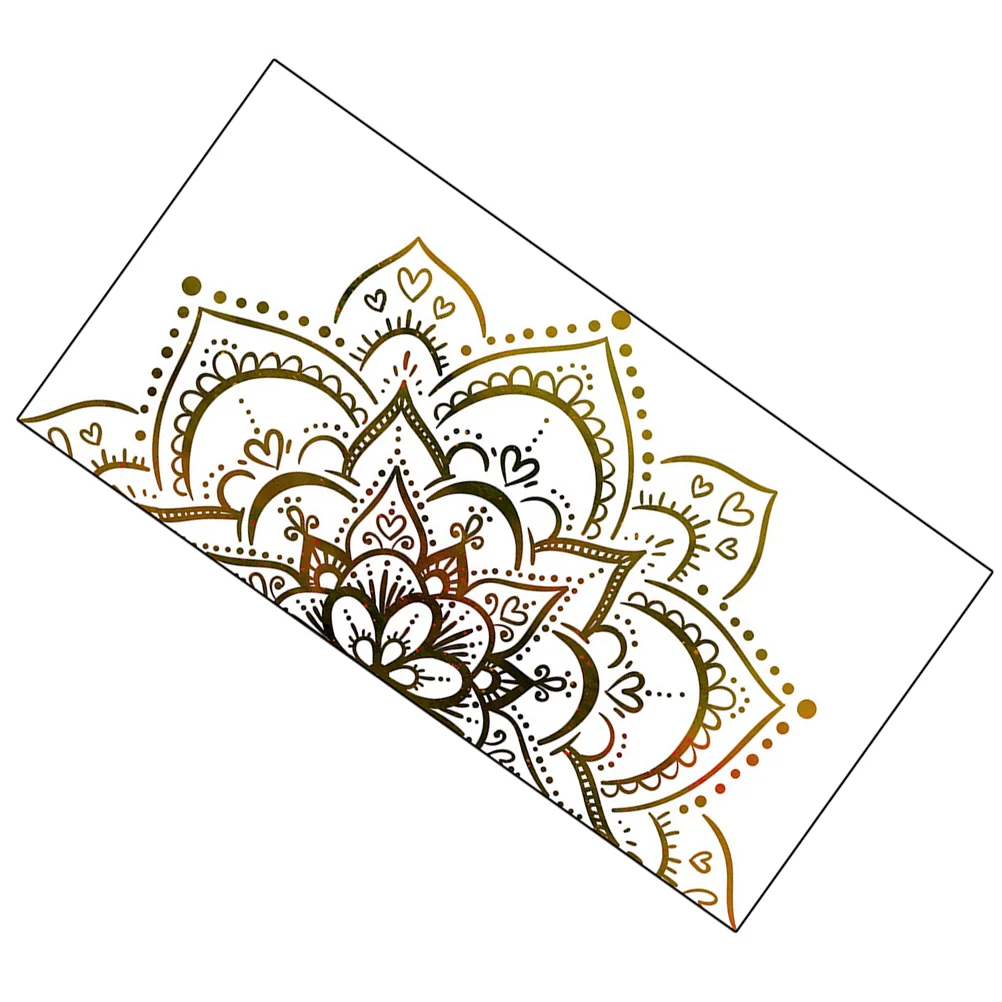 Настенная Наклейка с имитацией мандалы цветок настенные наклейки самоклеящиеся