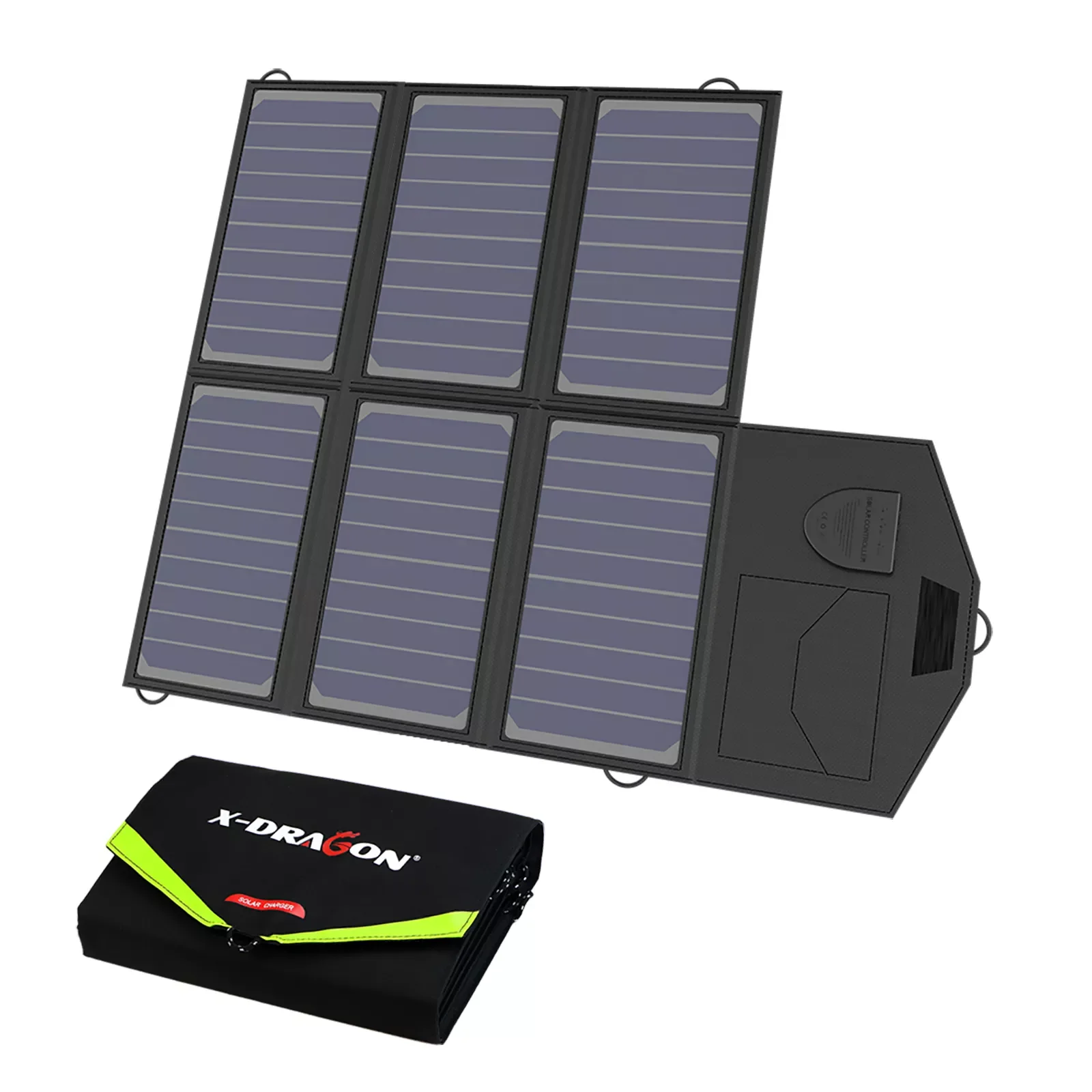 

Солнечная панель 40 Вт, 12 В, X-Dragon, с зарядным устройством для солнечной батареи, для зарядки телефонов iPhone, Sumsung, ноутбуков, 12 В, для использов...