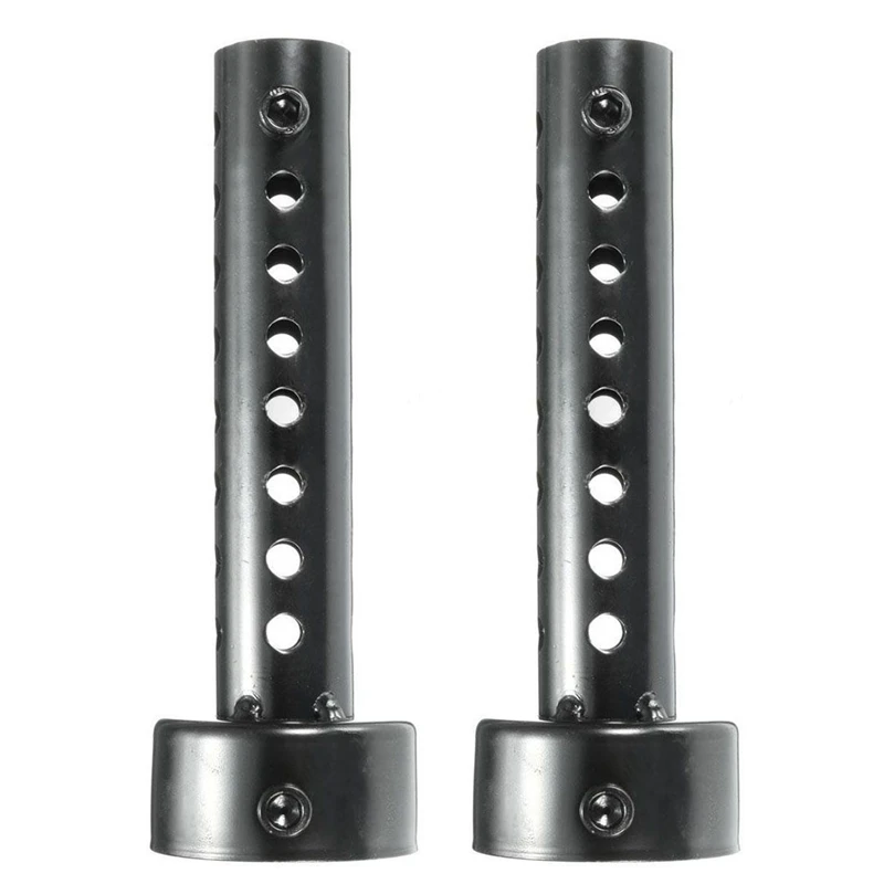 

2X Universal Motorcycle Exhaust Can Muffler Baffle DB Killer Silencer 48Mm Black