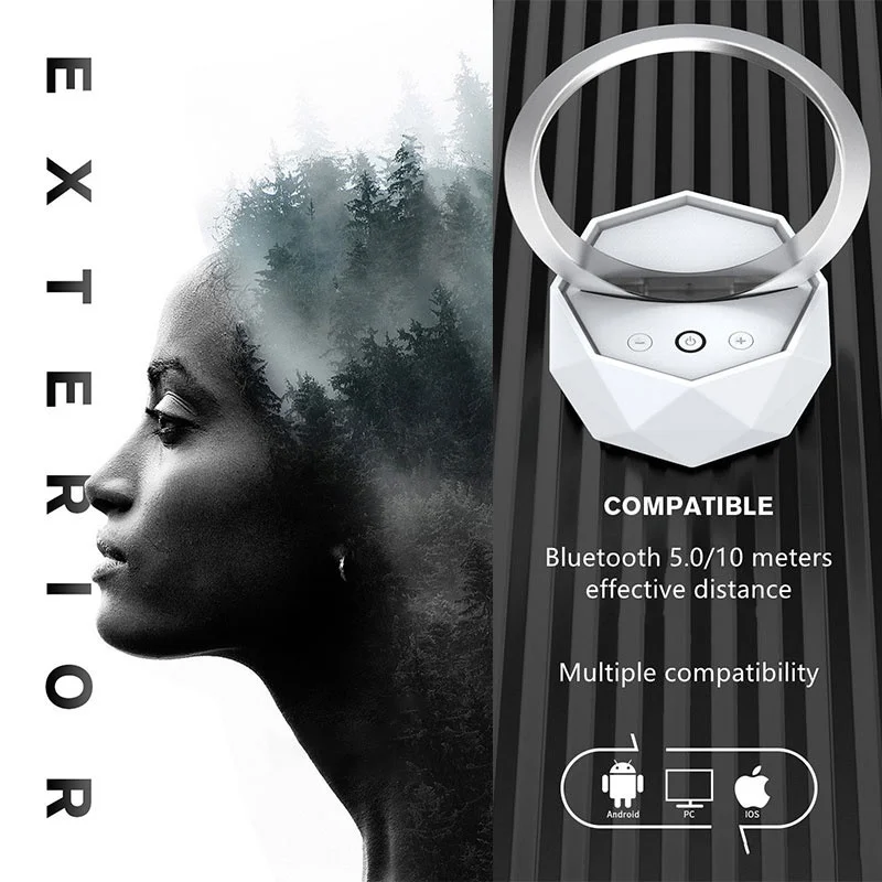 Bluetooth-Колонка 5 0 светильник портативный маленький объемный беспроводной 3D